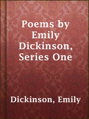 cover image of Poems by Emily Dickinson, Series One